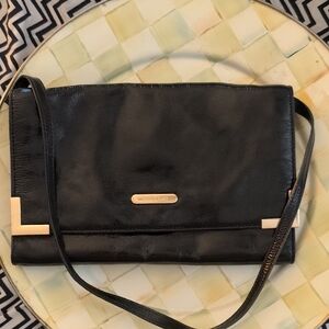 Elegant Michael Kors Black Patent Leather Clutch